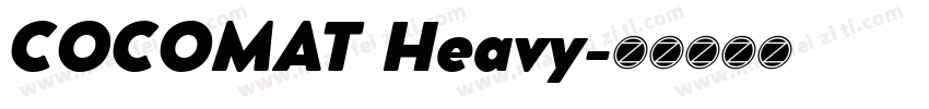 COCOMAT Heavy字体转换